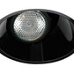 Juno Aculux Recessed Lighting 431NB-FM (3AC BS FM WET) 3-1/4" Line Voltage, Low Voltage, LED Downlight Angle Cut Lensed, Black Alzak Reflector, Flush Mount Trim