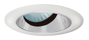 Juno Aculux Recessed Lighting 431NHZ-SFWH (3AC CD WHSF WET) 3-1/4" Line Voltage, Low Voltage, LED Downlight Angle Cut Lensed, Haze Alzak Reflector, Self Flanged Trim