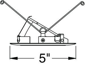 Juno Aculux Recessed Lighting 431NHZ-WH (3AC CD WHR WET) 3-1/4" Line Voltage, Low Voltage, LED Downlight Angle Cut Lensed, Haze Alzak Reflector, White Trim