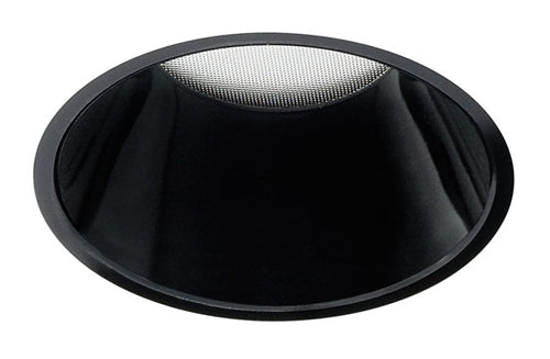 Juno Aculux Recessed Lighting 432NB-FM (3DP BS FM WET) 3-1/4" Line Voltage, Low Voltage, LED Downlight Lensed, Black Alzak Reflector, Flush Mount Trim