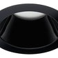 Juno Aculux Recessed Lighting 432NB-SFWH (3DP BS WHSF WET) 3-1/4" Line Voltage, Low Voltage, LED Downlight Lensed Black Alzak Cone, Self Flanged White Trim