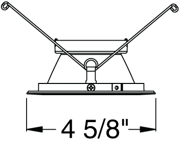 Juno Aculux Recessed Lighting 432NB-SFWH (3DP BS WHSF WET) 3-1/4" Line Voltage, Low Voltage, LED Downlight Lensed Black Alzak Cone, Self Flanged White Trim