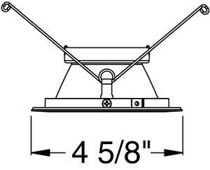 Juno Aculux Recessed Lighting 432NB-SFWH (3DP BS WHSF WET) 3-1/4" Line Voltage, Low Voltage, LED Downlight Lensed Black Alzak Cone, Self Flanged White Trim