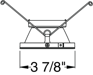 Juno Aculux Recessed Lighting 432NHZ-FM (3DP CD FM WET) 3-1/4 Line Voltage, Low Voltage, LED Downlight Lensed, Haze Alzak Reflector, Flush Mount Trim