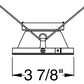 Juno Aculux Recessed Lighting 432NWHZ-FM (3DP WTD FM WET) 3-1/4" Line Voltage, Low Voltage, LED Downlight Lensed, Haze Alzak Reflector, Flush Mount Trim