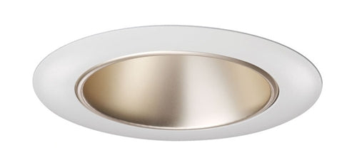 Juno Aculux Recessed Lighting 432NWHZ-WH (3DP WTD WHR WET) 3-1/4" Line Voltage, Low Voltage, LED Downlight Lensed, Wheat Haze Alzak Reflector, White Trim