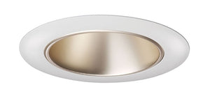 Juno Aculux Recessed Lighting 432NWHZ-WH (3DP WTD WHR WET) 3-1/4" Line Voltage, Low Voltage, LED Downlight Lensed, Wheat Haze Alzak Reflector, White Trim