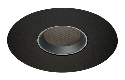 Juno Aculux Recessed Lighting 4331N-BL-FM 3-1/4" Adjustable Lensed Pinhole Flush Mount, Line Voltage, Low Voltage, LED, Black Alzak Reflector, Black Trim