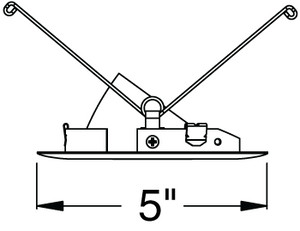 Juno Aculux Recessed Lighting 4331N-SC 3-1/4" Adjustable Lensed Pinhole Line Voltage, Low Voltage, LED, Black Alzak Reflector, Satin Chrome Trim