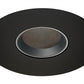 Juno Aculux Recessed Lighting 4331N-WH-FM 3-1/4" Adjustable Lensed Pinhole Flush Mount, Line Voltage, Low Voltage, LED, Black Alzak Reflector, White Trim