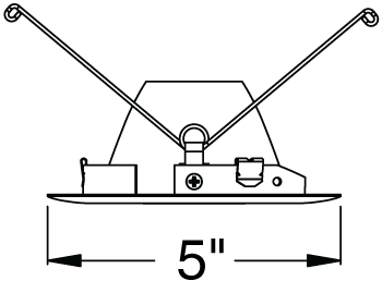 Juno Aculux Recessed Lighting 4332N-ABZ 3-1/4" Lensed Pinhole Line Voltage, Low Voltage, LED, Black Alzak Reflector, Aged Bronze Trim
