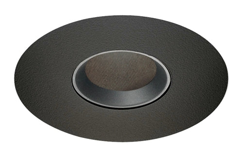 Juno Aculux Recessed Lighting 4332N-BL-FM 3-1/4" Lensed Pinhole Flush Mount, Line Voltage, Low Voltage, LED, Black Alzak Reflector, Black Trim