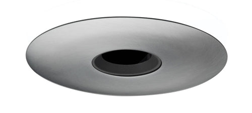 Juno Aculux Recessed Lighting 4332N-SC 3-1/4" Lensed Pinhole Line Voltage, Low Voltage, LED, Black Alzak Reflector, Satin Chrome Trim