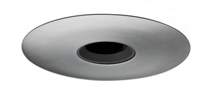 Juno Aculux Recessed Lighting 4332N-SC 3-1/4" Lensed Pinhole Line Voltage, Low Voltage, LED, Black Alzak Reflector, Satin Chrome Trim