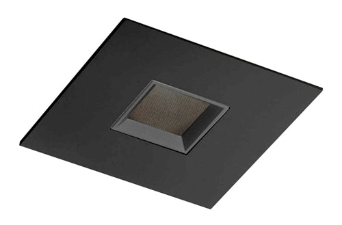 Juno Aculux Recessed Lighting 4332SQ-BL 3-1/4" Line Voltage, Low Voltage, LED Square Downlight Pinhole, Black Alzak Reflector, Black Trim