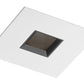Juno Aculux Recessed Lighting 4332SQ-WH 3-1/4" Line Voltage, Low Voltage, LED Square Downlight Pinhole, Black Alzak Reflector, White Trim