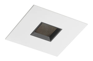 Juno Aculux Recessed Lighting 4332SQ-WH 3-1/4" Line Voltage, Low Voltage, LED Square Downlight Pinhole, Black Alzak Reflector, White Trim