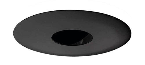 Juno Aculux Recessed Lighting 4335N-BL Adjustable 3-1/4" Line Voltage, Low Voltage, LED Pinhole Black Alzak Reflector, Black Trim