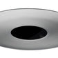 Juno Aculux Recessed Lighting 4335N-SC 3-1/4" Line Voltage, Low Voltage, LED Adjustable Pinhole Black Alzak Reflector, Satin Chrome Trim