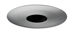 Juno Aculux Recessed Lighting 4335N-SC 3-1/4" Line Voltage, Low Voltage, LED Adjustable Pinhole Black Alzak Reflector, Satin Chrome Trim