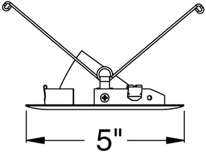Juno Aculux Recessed Lighting 4335N-SC 3-1/4" Line Voltage, Low Voltage, LED Adjustable Pinhole Black Alzak Reflector, Satin Chrome Trim