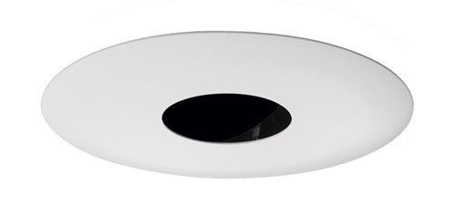 Juno Aculux Recessed Lighting 4335N-WH 3-1/4" Line Voltage, Low Voltage, LED Adjustable Pinhole Black Alzak Reflector, White Trim