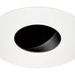 Juno Aculux Recessed Lighting 4335N-WH-FM 3-1/4" Line Voltage, Low Voltage, LED Adjustable Flush Mount Pinhole Black Alzak Reflector, White Trim