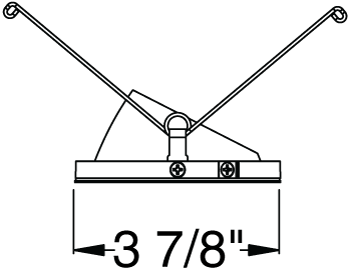 Juno Aculux Recessed Lighting 4335N-WH-FM 3-1/4" Line Voltage, Low Voltage, LED Adjustable Flush Mount Pinhole Black Alzak Reflector, White Trim