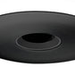 Juno Aculux Recessed Lighting 4337N-BL (3DPIN BS BLSF) 3-1/4 Low Voltage, LED Pinhole, Black Alzak Reflector, Black Trim