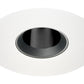 Juno Aculux Recessed Lighting 4337N-WH-FM (3DPIN BS WHFM) 1-1/4 Low Voltage, LED Pinhole Flush Mount, Black Alzak Reflector, White Trim
