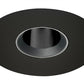 Juno Aculux Recessed Lighting 433N-BL-FM 3-1/4" Adjustable 1-1/4" Line Voltage, Low Voltage, LED Flush Mount Pinhole Black Alzak Reflector, Black Trim