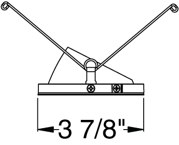 Juno Aculux Recessed Lighting 433N-BL-FM 3-1/4" Adjustable 1-1/4" Line Voltage, Low Voltage, LED Flush Mount Pinhole Black Alzak Reflector, Black Trim