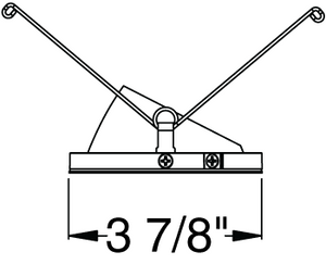 Juno Aculux Recessed Lighting 433N-WH-FM 3-1/4" Adjustable 1-1/4" Line Voltage, Low Voltage, LED Flush Mount Pinhole Black Alzak Reflector, White Trim