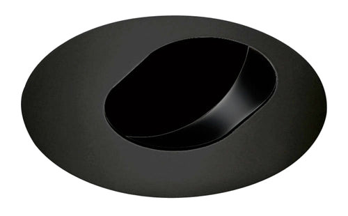 Juno Aculux Recessed Lighting 4345N-BL-FM 3-1/4" Low Voltage, LED Slot Pinhole, Black Flush Mount Trim