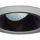 Juno Aculux Recessed Lighting 436NB-SC 3-1/4" Line Voltage, Low Voltage, LED Slot Angle Cut , Black Alzak Reflector, Satin Chrome Trim