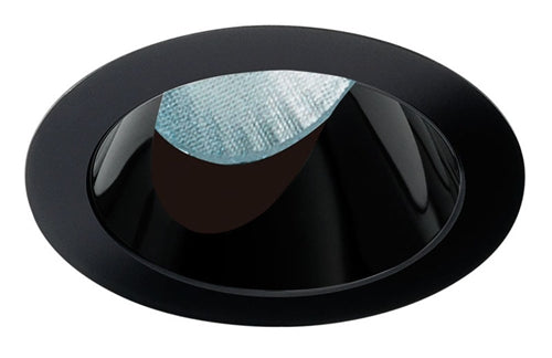 Juno Aculux Recessed Lighting 436NB-SF 3-1/4" Line Voltage, Low Voltage, LED Slot Angle Cut , Black Alzak Reflector, Self Flanged Trim