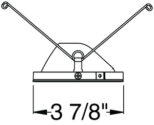 Juno Aculux Recessed Lighting 436NC-FM 3-1/4" Line Voltage, Low Voltage, LED Slot Angle Cut Flush Mount, Clear Alzak Trim