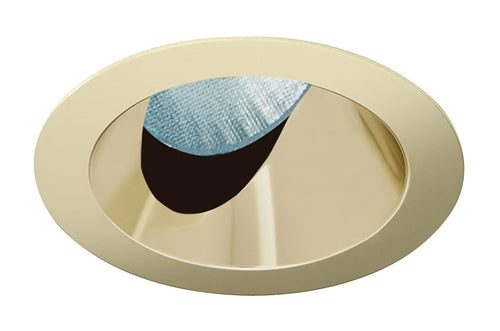 Juno Aculux Recessed Lighting 436NG-SF 3-1/4" Line Voltage, Low Voltage, LED Slot Angle Cut , Gold Alzak Reflector, Self Flanged Trim