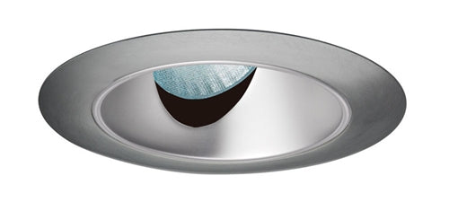 Juno Aculux Recessed Lighting 436NHZ-SC 3-1/4" Line Voltage, Low Voltage, LED Slot Angle Cut , Haze Alzak Reflector, Satin Chrome Trim