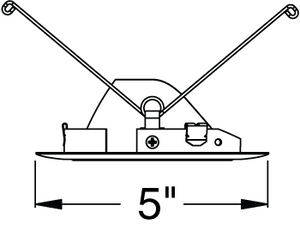 Juno Aculux Recessed Lighting 436NHZ-SC 3-1/4" Line Voltage, Low Voltage, LED Slot Angle Cut , Haze Alzak Reflector, Satin Chrome Trim