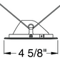 Juno Aculux Recessed Lighting 436NHZ-SF 3-1/4" Line Voltage, Low Voltage, LED Slot Angle Cut , Haze Alzak Reflector, Self Flanged Trim