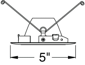 Juno Aculux Recessed Lighting 437NB-SC (3DP BS SCR) 3-1/4" Low Voltage, LED Deep Downlight Cone, Black Alzak Reflector, Satin Chrome Trim