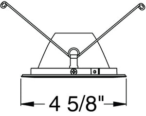 Juno Aculux Recessed Lighting 437NB-SF (3DP BS SF) 3-1/4" Low Voltage, LED Deep Downlight Cone , Black Alzak Reflector, Self Flanged Trim