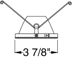 Juno Aculux Recessed Lighting 437NC-FM (3DP CS FM) 3-1/4" Low Voltage, LED Deep Downlight Cone Flush Mount, Clear Alzak Reflector Trim
