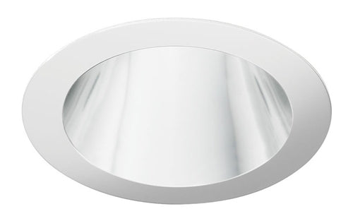 Juno Aculux Recessed Lighting 437NC-SFWH (3DP CS WHSF) 3-1/4" Low Voltage, LED Deep Downlight Cone , Clear Reflector, White Ring, Self Flanged Trim