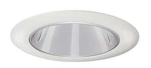 Juno Aculux Recessed Lighting 437NC-WH (3DP CS WHR) 3-1/4" Low Voltage, LED Deep Downlight Cone, Clear Alzak Reflector, White Trim