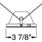 Juno Aculux Recessed Lighting 437NHZ-FM (3DP CD FM) 3-1/4" Low Voltage, LED Deep Downlight Cone Flush Mount, Haze Alzak Trim