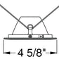 Juno Aculux Recessed Lighting 437NHZ-SF (3DP CD SF) 3-1/4" Low Voltage, LED Deep Downlight Cone , Haze Alzak Reflector, Self Flanged Trim