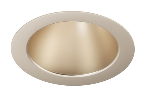 Juno Aculux Recessed Lighting 437NWHZ-SF (3DP WTD SF) 3-1/4" Low Voltage, LED Deep Downlight Cone , Wheat Haze Alzak Reflector, Self Flanged Trim