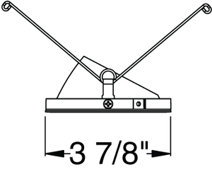 Juno Aculux Recessed Lighting 438NC-FM (3AC CS FM) 3-1/4" Low Voltage, LED Angle Cut Flush Mount, Clear Alzak Trim